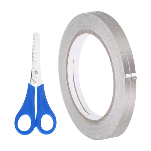 Uxcell 1 Set Faraday Tape 0.2" x 66 Feet Single Side Conductive Cloth Tape High Temp Adhesive Tapes Roll for RFI/EMI Shielding Grounding Electrical Repair Cable Interference Blocking