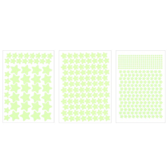 Uxcell 1 Set Glow in The Dark Ceiling Stickers, Stars and Squares Wall Decals for Ceiling and Wall