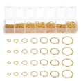 thumbnail image 1 of Uxcell 1 Set Jewelry Making Accessories Set, Open Jump Ring Gold Tone, 1 of 6