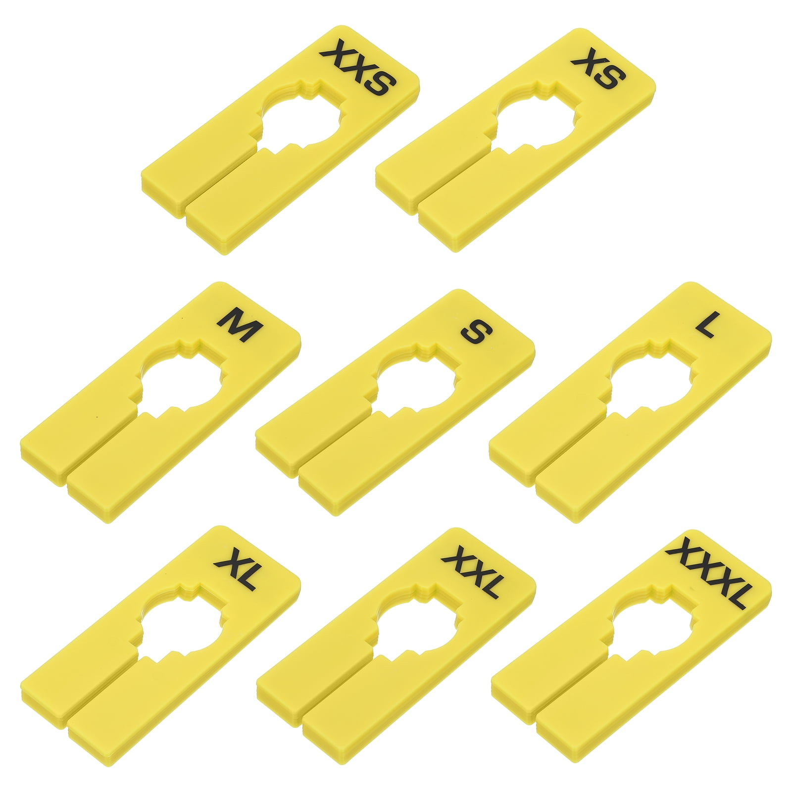 Uxcell 1 Set Rectangle Clothes Dividers for Hanging Clothes Yellow ...
