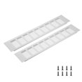 thumbnail image 1 of Uxcell 1 Set Rectangle Ventilation Grille, Aluminum 400x80mm Silver Tone, 1 of 7