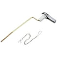 thumbnail image 1 of Uxcell 1 Set Toilet Handle Universal Side Mount Toilet Flush Trip Lever with Chain, ABS Brass, 1 of 6