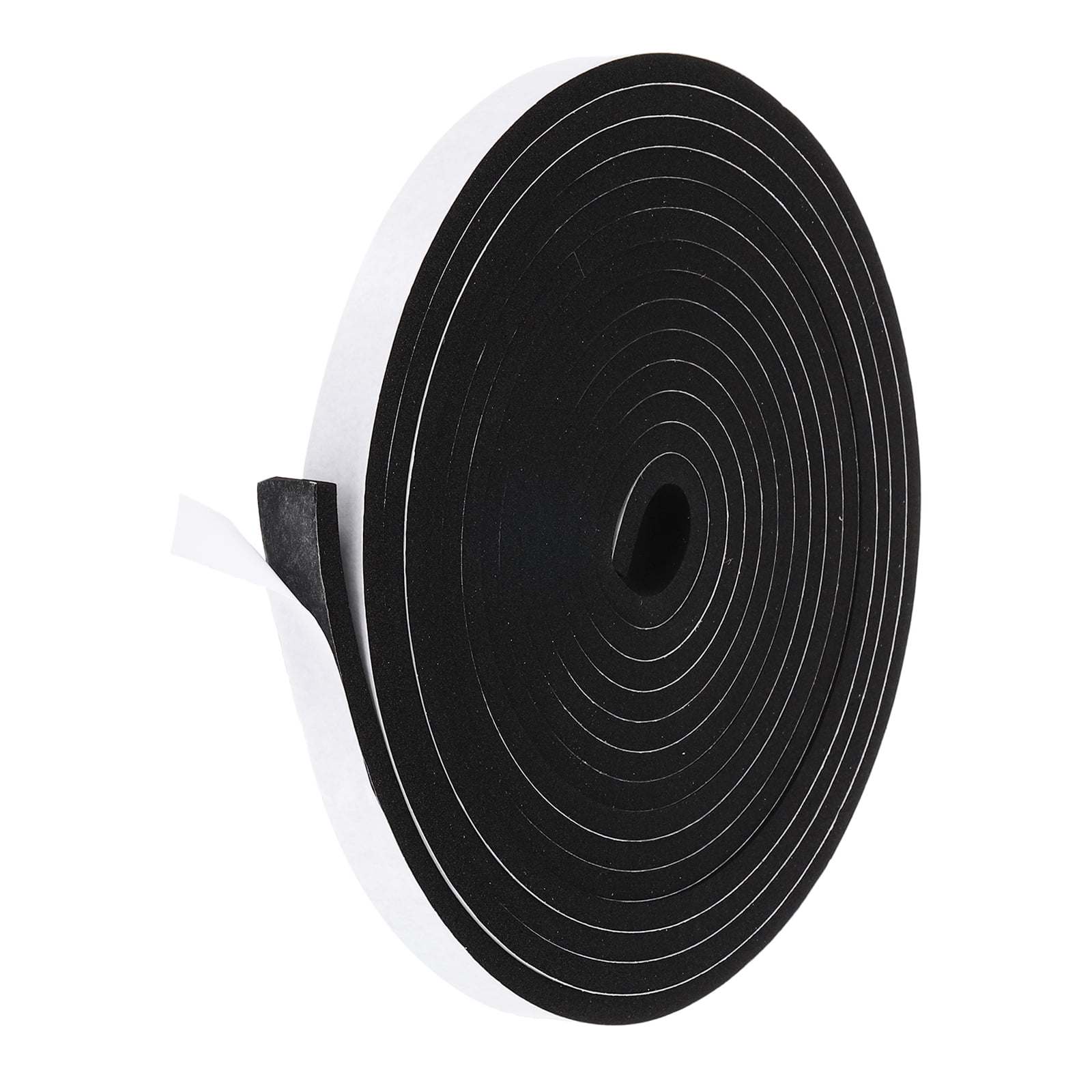 Uxcell 1 Set Weather Stripping Door Seal Self Adhesive Black 3/5 inch x ...