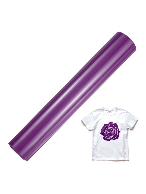 1 Sheet 3D Puff Vinyl Heat Transfer 10" x 6ft Plum Purple for T-shirts and DIY Fabric Projects