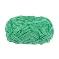 thumbnail image 1 of Uxcell 1 Skein Velvet Yarn Chenille Yarn 100g/3.5oz 87 Yards 6# Super Bulky Polyester Soft Blanket Yarn Dark Green, 1 of 6