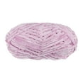 thumbnail image 1 of Uxcell 1 Skein Velvet Yarn Chenille Yarn 100g/3.5oz 87 Yards 6# Super Bulky Polyester Soft Blanket Yarn Light Pink, 1 of 6