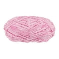 thumbnail image 1 of Uxcell 1 Skein Velvet Yarn Chenille Yarn 100g/3.5oz 87 Yards 6# Super Bulky Polyester Soft Blanket Yarn Pink, 1 of 6