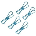 thumbnail image 1 of Uxcell 1" Small Metal Wire Clips Multi-Purpose Bag Clamps, Blue 45 Count, 1 of 5