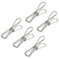 thumbnail image 1 of Uxcell 1" Small Metal Wire Clips Multi-Purpose Bag Clamps, Silver 45 Count, 1 of 5