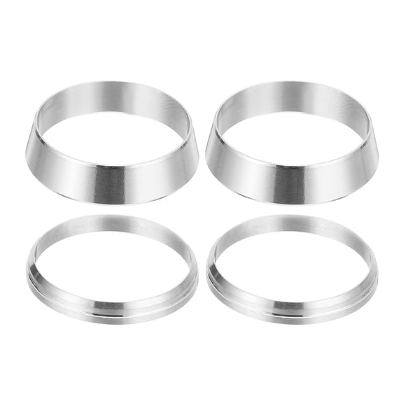 Uxcell 1" Tube OD 304 Stainless Steel Compression Tube Fitting Sleeve, 2 Pack Double Ferrule Ring, Silver