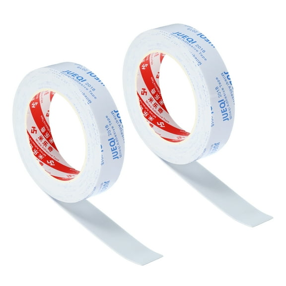 Uxcell 1"W x 3/64"T x 16.4Ft EVA Single Sided Foam Tape, White 2Pcs