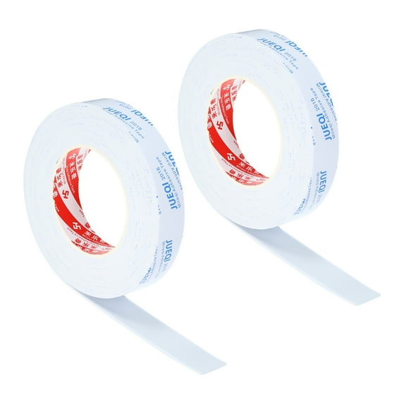 Uxcell 1"W x 5/64"T x 16.4Ft EVA Single Sided Foam Tape, White 2Pcs