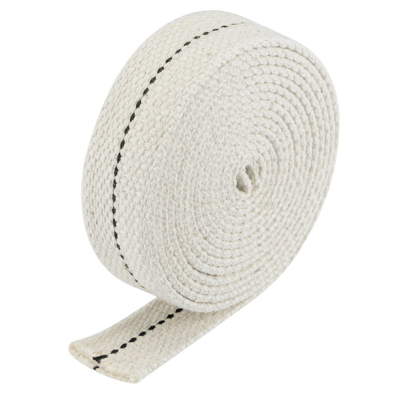1/2in Wide Flat Replacement Cotton Wick for Oil Lamps and Lanterns