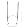 thumbnail image 1 of Uxcell 1 pack Circular Knitting Needles Needles Stainless Steel for Knitting Stitch Grey US 13/9.0mm x 23.62 inch (60cm), 1 of 6