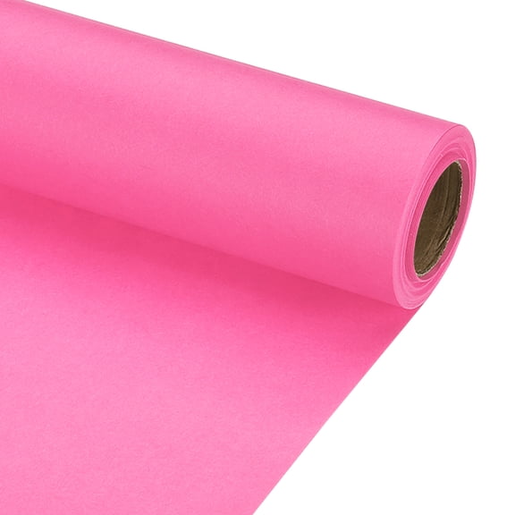 Uxcell 1 pack Wrapping Paper, Craft Paper Packing Paper 12" x 300"(25') Pink