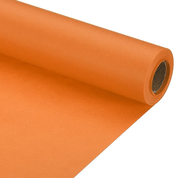 Uxcell 1 pack Wrapping Paper, Craft Paper Packing Paper 12" x 394"(33') Orange