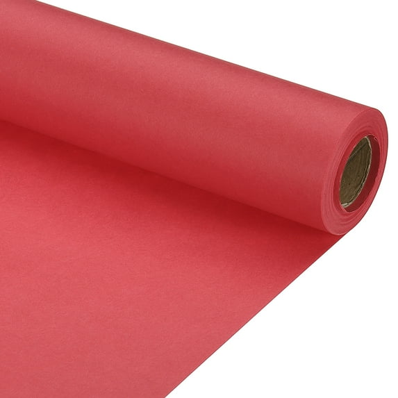 Uxcell 1 pack Wrapping Paper, Craft Paper Packing Paper 12" x 394"(33') Red