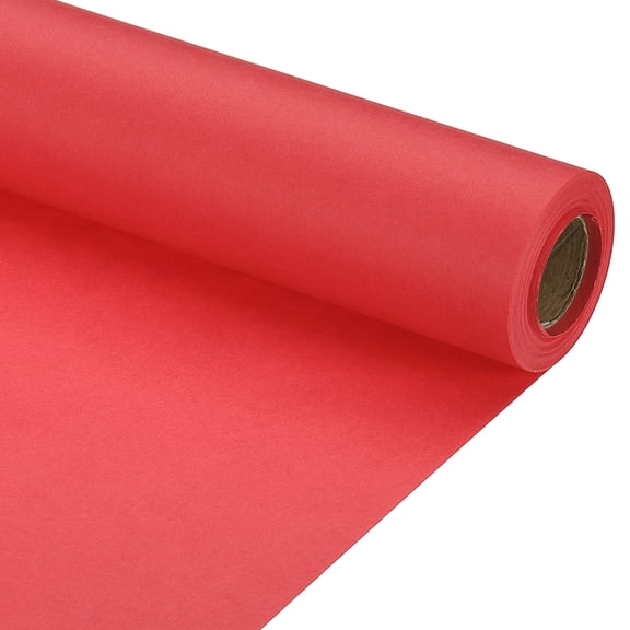 Uxcell 1 pack Wrapping Paper, Craft Paper Packing Paper 15" x 394"(33') Bright Red