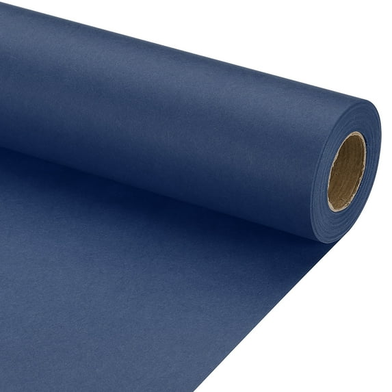 Uxcell 1 pack Wrapping Paper, Craft Paper Packing Paper 15" x 500"(42') Navy Blue