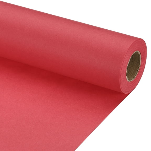 Uxcell 1 pack Wrapping Paper, Craft Paper Packing Paper 15" x 500"(42') Red