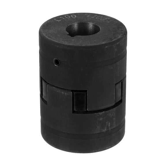 Uxcell 1" to 1" L100 Flexible 3-Piece L-Jaw Coupling Coupler Set & Buna-N NBR Rubber Spider for Log Splitter Hybrid Equipment