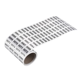 Uxcell 1 to 1000 Consecutive Number Stickers Inventory Label Black Numbers for Numbering Classification