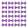thumbnail image 1 of Uxcell 1 x 1.5 Inch Grosgrain Ribbon Mini Bow Printing Bows Purple 100Pcs, 1 of 6