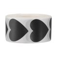 thumbnail image 1 of Uxcell Heart Stickers Roll, Stickers for Small Business Paper Self-Adhesive Gift Labels for Gift Wrapping Party Favor Tags Bags Black, 1 of 5