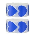 thumbnail image 1 of Uxcell Heart Stickers Roll, Stickers for Small Business Paper Self-Adhesive Gift Labels for Gift Wrapping Party Favor Tags Blue, 1 of 5