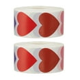thumbnail image 1 of Uxcell Heart Stickers Roll, Stickers for Small Business Paper Self-Adhesive Gift Labels for Gift Wrapping Party Favor Tags Multicolor, 1 of 5