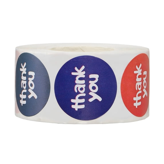 Uxcell 1 x 1 Inch Thank You Stickers, 1 Roll/500 Pcs Stickers ...
