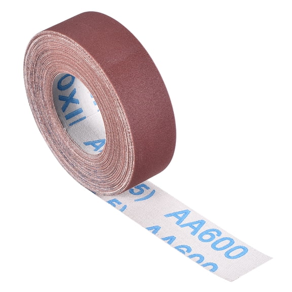 Uxcell 1" x 26Ft Sandpaper Roll, 600 Grit Emery Cloth Roll Abrasive Sandpaper Aluminum Oxide Sand Paper for Wood Furniture Floor Automotive Plumbing Finishing Metal Polishing