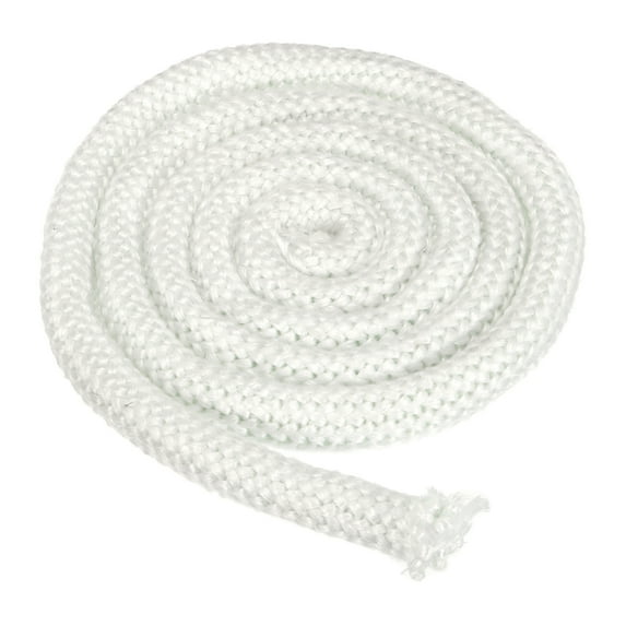 Uxcell 1"x 86" Wood Stove Gasket, Fiberglass Round High Temperature Resistance Seal Rope Replacement, White