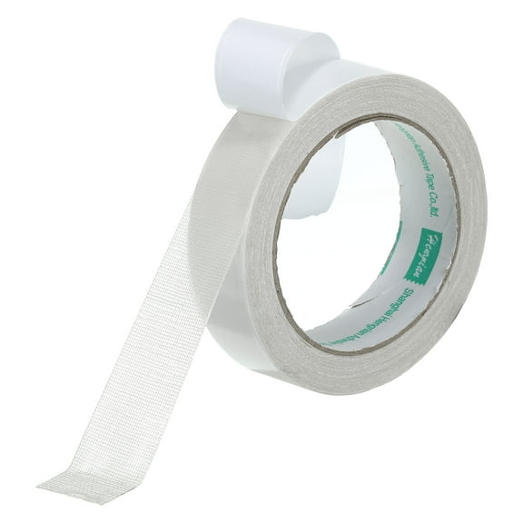 Uxcell 1"x33 Ft Double Sided Fabric Tape Super Sticky Clear Tape High Stickiness White 1 Roll