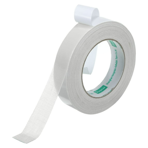 Uxcell 1"x65.6 Ft Double Sided Fabric Tape Super Sticky Clear Tape High Stickiness White 1 Roll