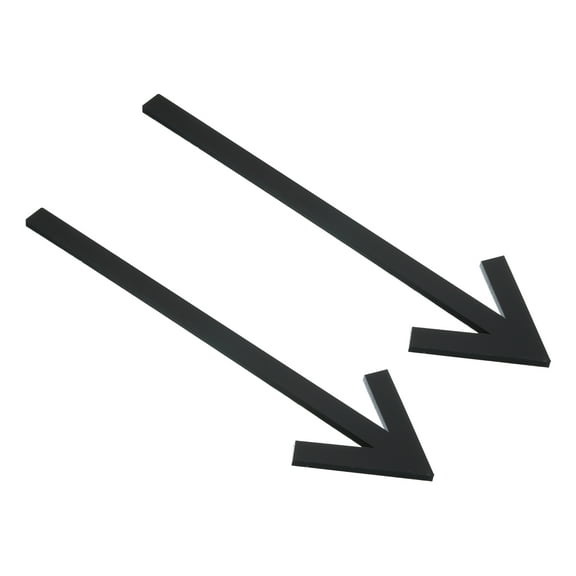 Uxcell 10.2" Self Stick Arrow Sign, 2 Pack Acrylic Directional Sign Sticker Self-Adhesive Black