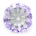 thumbnail image 1 of Unique Bargains 30mm Clear Crystal Glass Diamond Shape Drawer Knobs Cabinet Pull Handle New Purple 10Pcs, 1 of 7