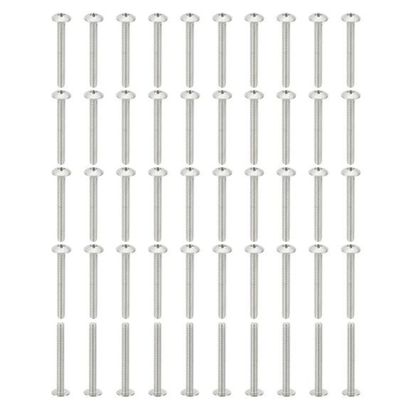 Uxcell 10#-24*1-3/4" Phillips Truss Head Bolts Screws, 50Pcs for Ceiling Fan Blade