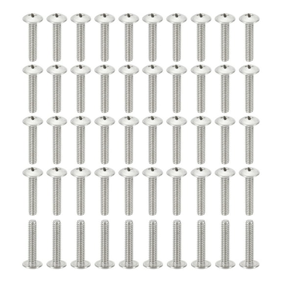 Uxcell 10#-24*1" Phillips Truss Head Bolts Screws, 50Pcs for Ceiling Fan Blade