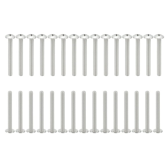 Uxcell 10#-24*2" Phillips Truss Head Bolts Screws, 50Pcs for Ceiling Fan Blade