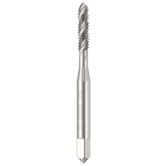 Uxcell 10-24 UNC Spiral Flute Thread Tap - M2 High Speed Steel Right Hand Thread Tap Polished Finish Screw Thread Milling Machine Taps Threading Tapping
