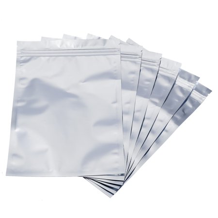 Uxcell 10.24''x 7.09'' Holographic Bag Resealable Smell Proof Bags CPP Clear 20Pcs