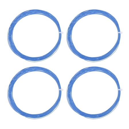 Uxcell 10.3 Meter High Elastic Nylon Badminton Racket String Racquet Line, Light Blue 4 Pack