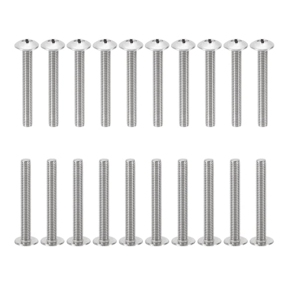 Uxcell 10#-32*1-1/2" Phillips Truss Head Bolts Screws, 20Pcs for Ceiling Fan Blade