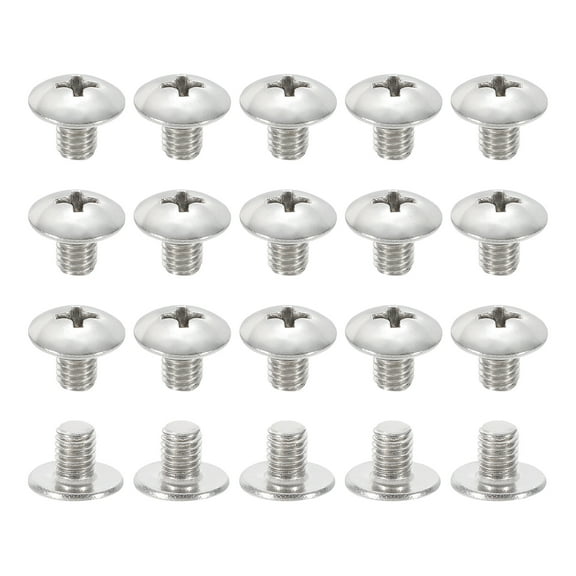 Uxcell 10#-32*1/4" Phillips Truss Head Bolts Screws, 20Pcs for Ceiling Fan Blade