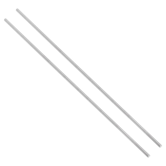 Uxcell #10-32 UNC 304 Stainless Steel Fully Threaded Rod, 2Pcs 15.7" Length Long Threaded Screw Right Hand Threads All Threaded Rod Studs for Anchoring Bolt, Clamps, Hangers and U-Bolts