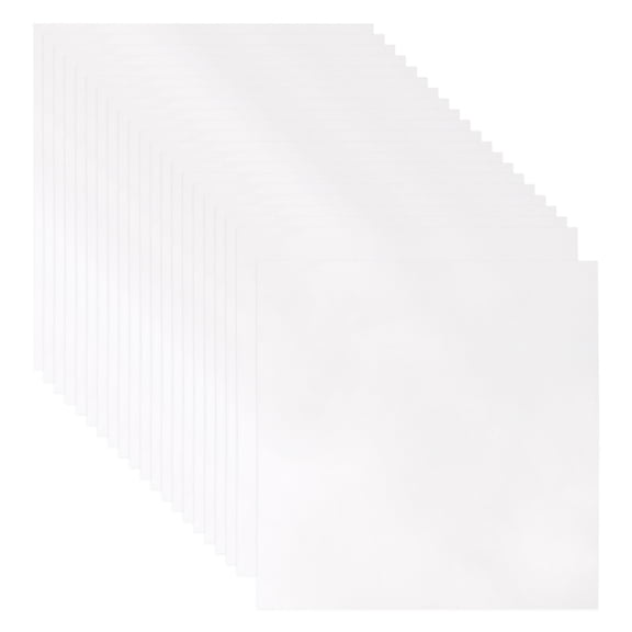 Uxcell 10.4"x10.4" Vinyl Record Inner Sleeves, 50 Pcs 3 Mil Anti-Static Clear Plastic Record Covers Durable Disc Sleeves for LP Albums Storage Collection Protection