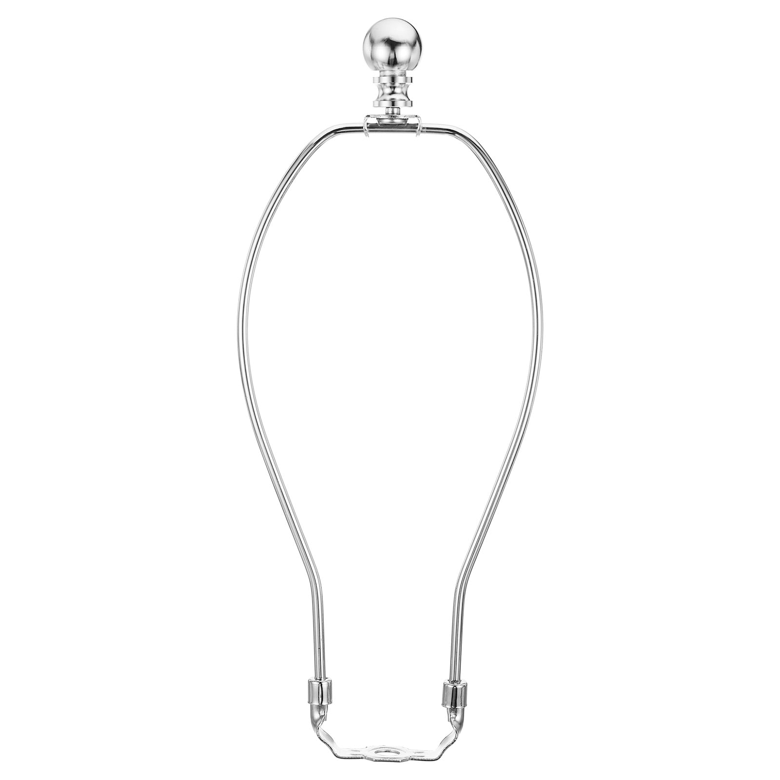 Uxcell 10.5 Inch Lamp Harp Kit with Finial Lamp Shade Holder Chrome, 1