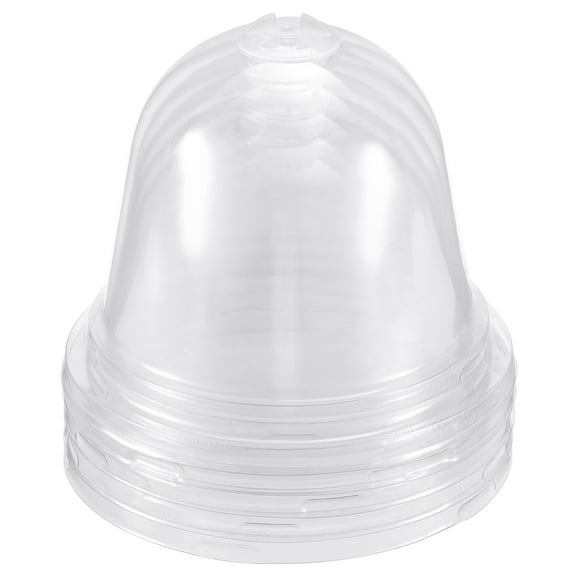 Uxcell 10.5cm Garden Cloche Dome Round Plastic Humidity Plant Protector Cover Clear 5 Pack