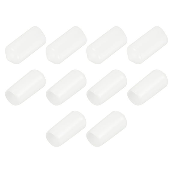 Uxcell 10.5mm Rubber End Caps Round Vinyl Plug Insert Rubber Flexible Vacuum Caps 10Pcs